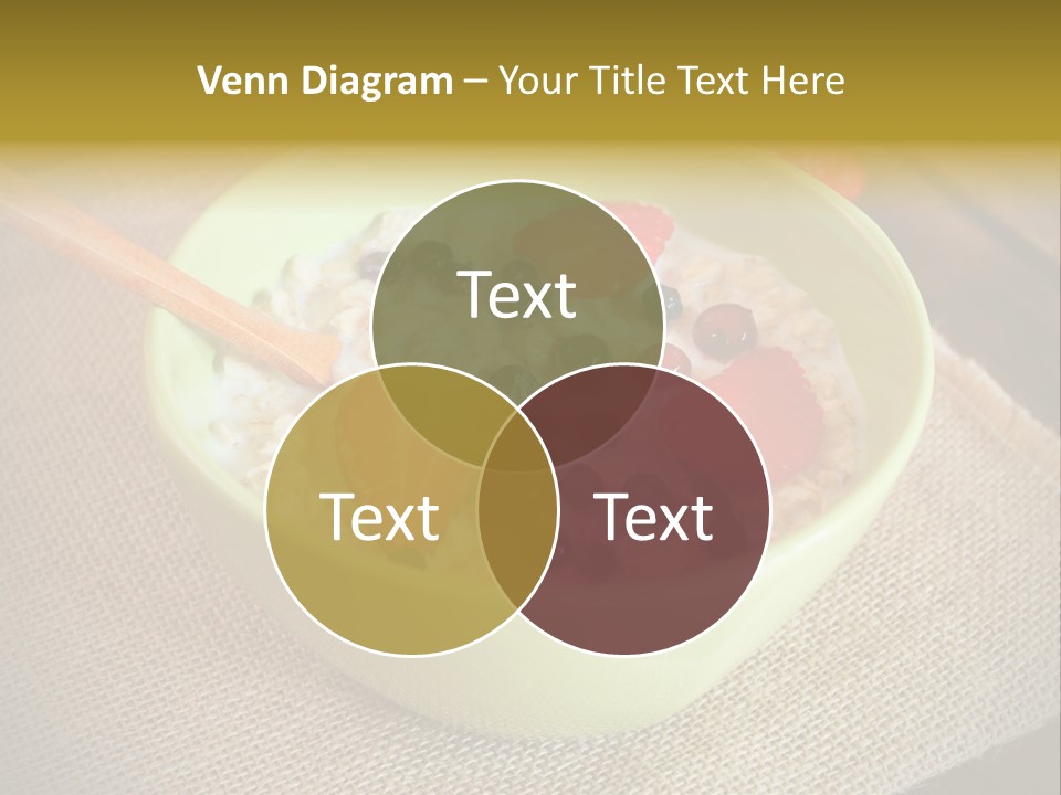 Close Up Cranberry Breakfast PowerPoint Template