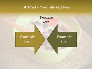 Close Up Cranberry Breakfast PowerPoint Template