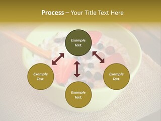 Close Up Cranberry Breakfast PowerPoint Template