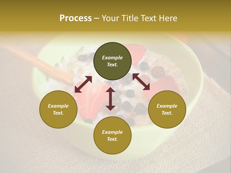 Close Up Cranberry Breakfast PowerPoint Template