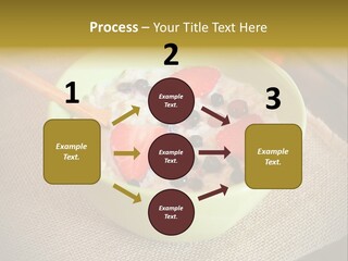 Close Up Cranberry Breakfast PowerPoint Template