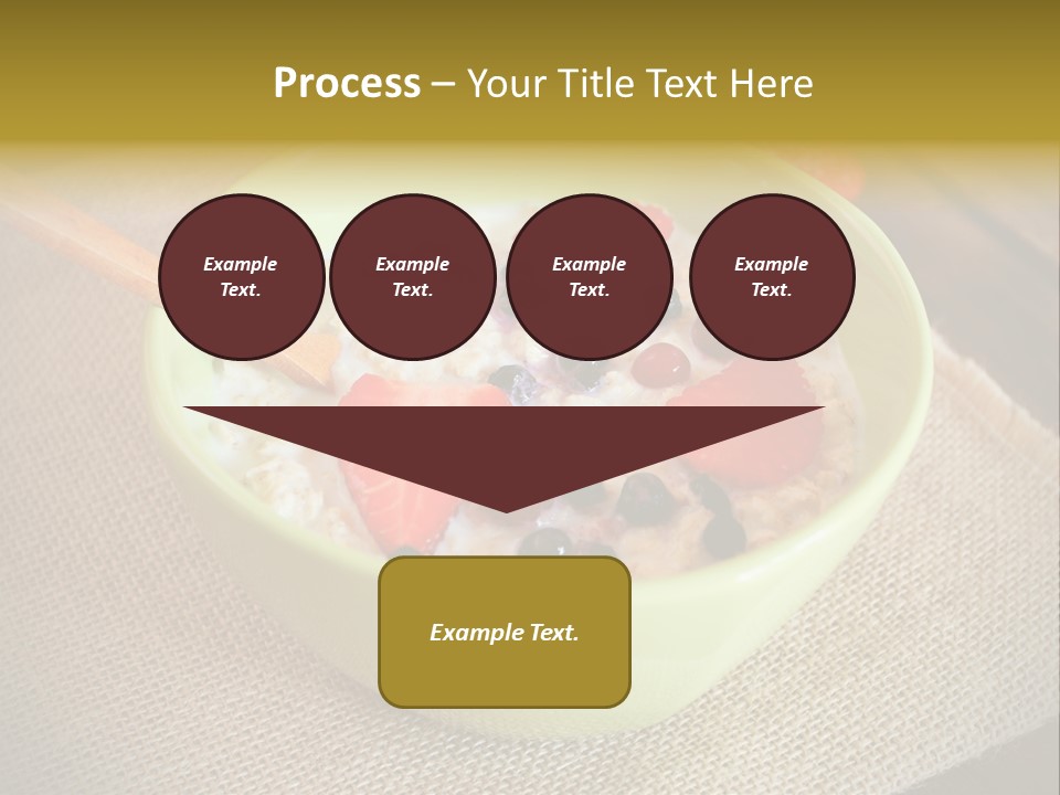 Close Up Cranberry Breakfast PowerPoint Template