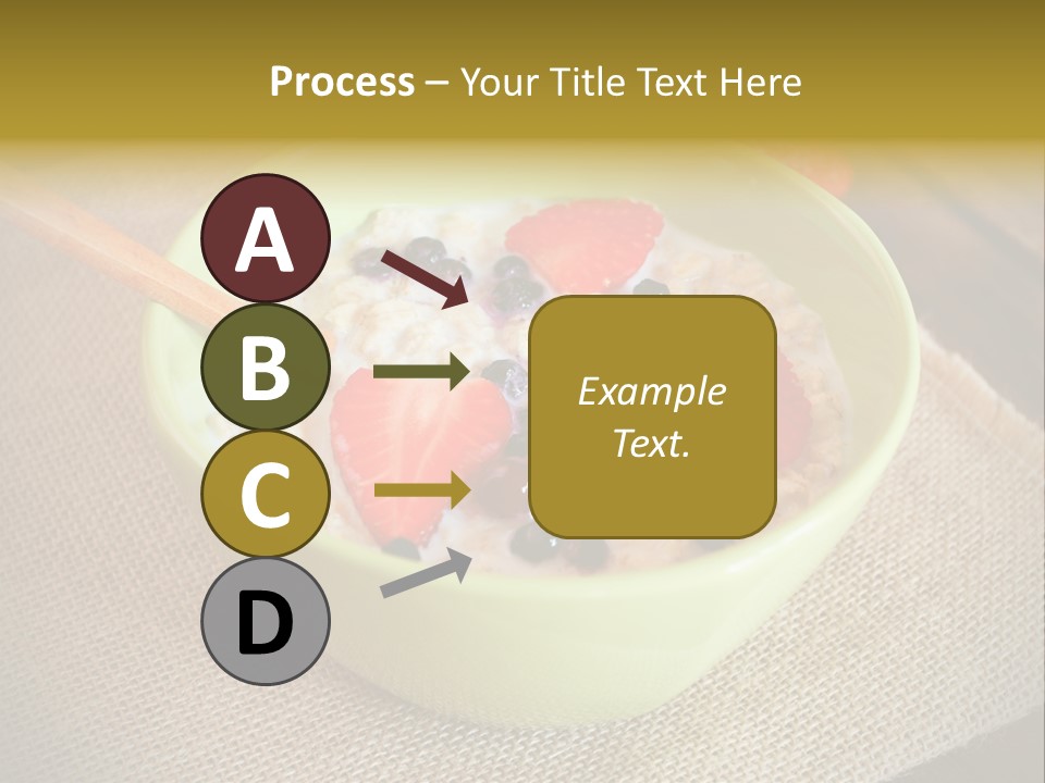 Close Up Cranberry Breakfast PowerPoint Template