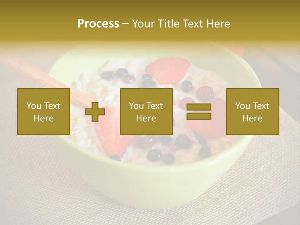 Close Up Cranberry Breakfast PowerPoint Template