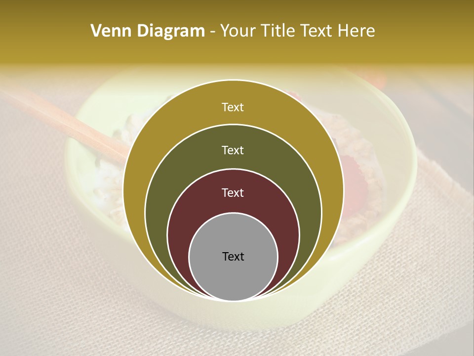 Close Up Cranberry Breakfast PowerPoint Template