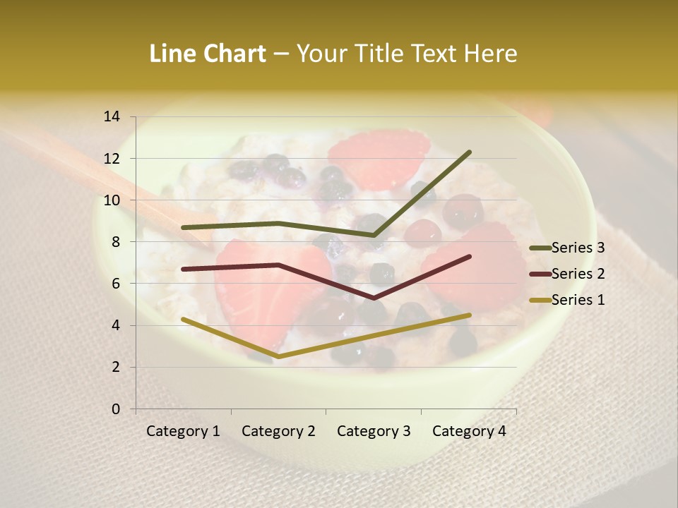 Close Up Cranberry Breakfast PowerPoint Template