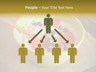 Close Up Cranberry Breakfast PowerPoint Template