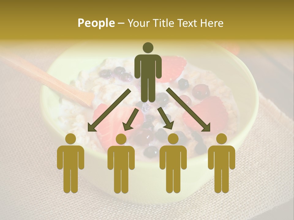 Close Up Cranberry Breakfast PowerPoint Template