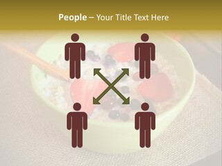 Close Up Cranberry Breakfast PowerPoint Template