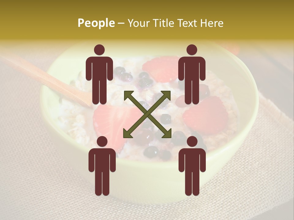 Close Up Cranberry Breakfast PowerPoint Template