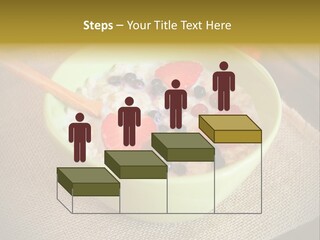 Close Up Cranberry Breakfast PowerPoint Template