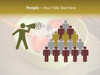 Close Up Cranberry Breakfast PowerPoint Template