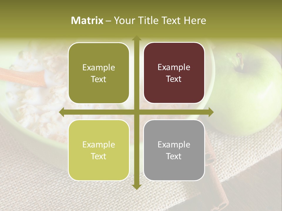 Low Fat Food Food Earthy Colors PowerPoint Template