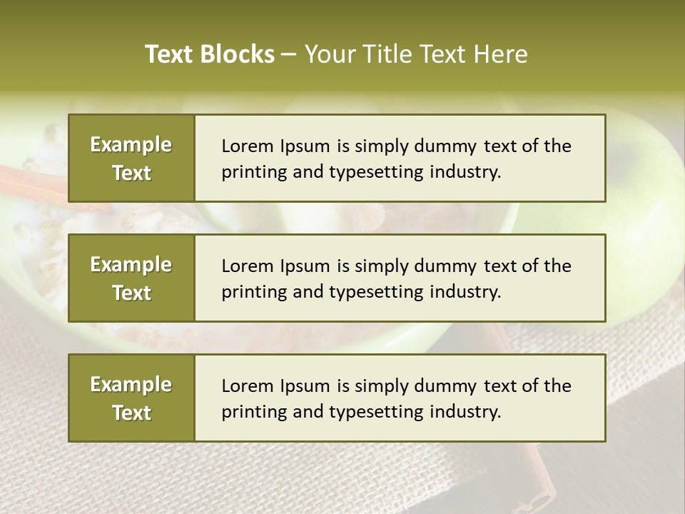 Low Fat Food Food Earthy Colors PowerPoint Template