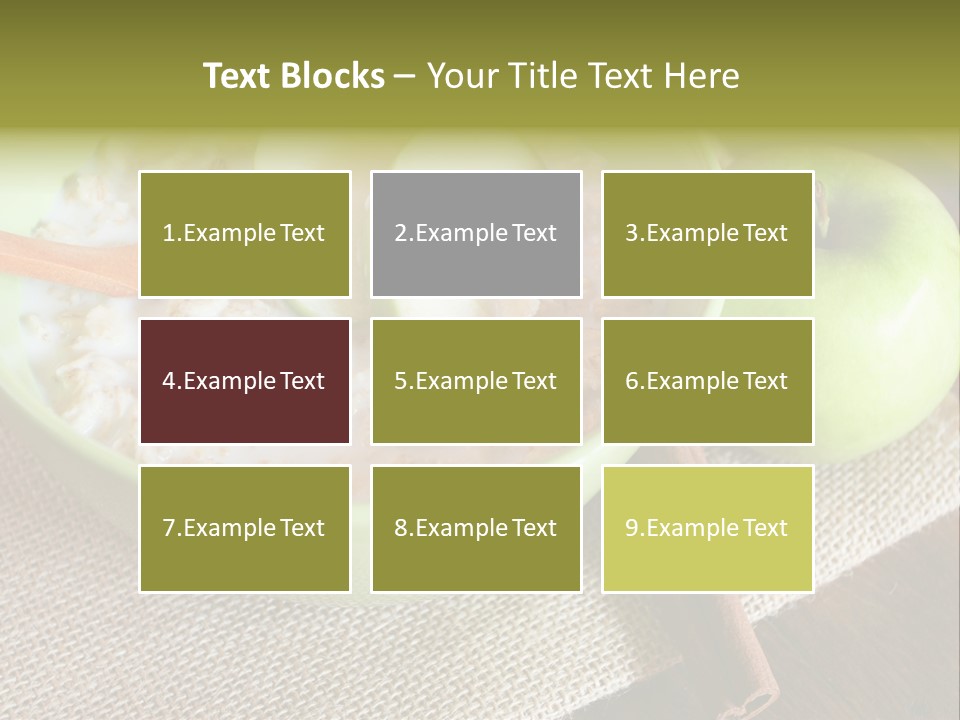 Low Fat Food Food Earthy Colors PowerPoint Template
