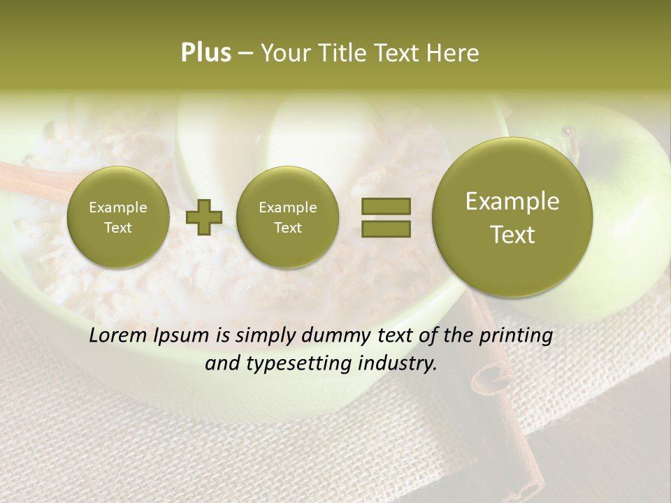 Low Fat Food Food Earthy Colors PowerPoint Template