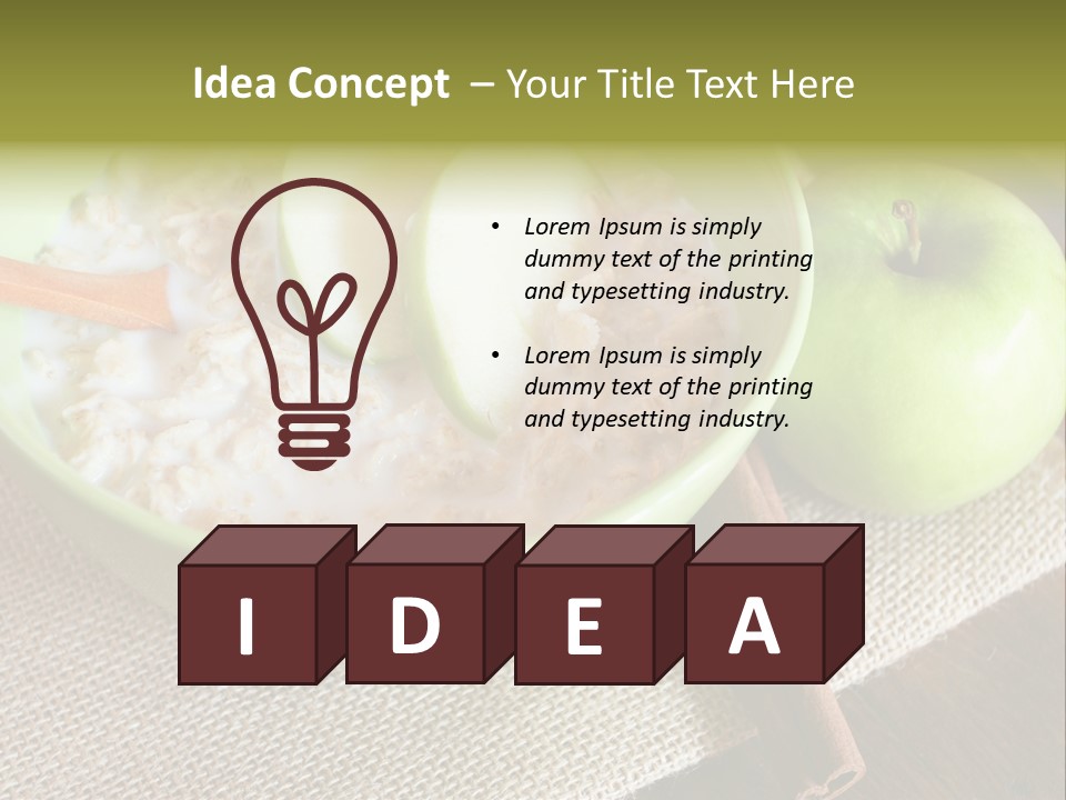 Low Fat Food Food Earthy Colors PowerPoint Template