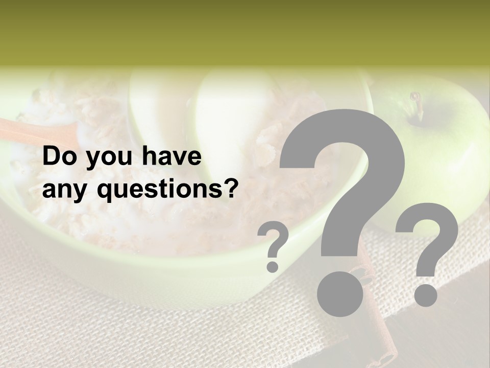 Low Fat Food Food Earthy Colors PowerPoint Template