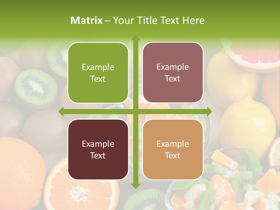 Lightweight Variation Tropical Fruit PowerPoint Template