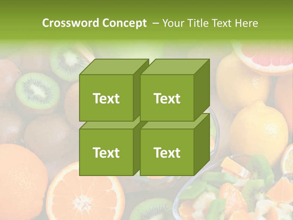 Lightweight Variation Tropical Fruit PowerPoint Template