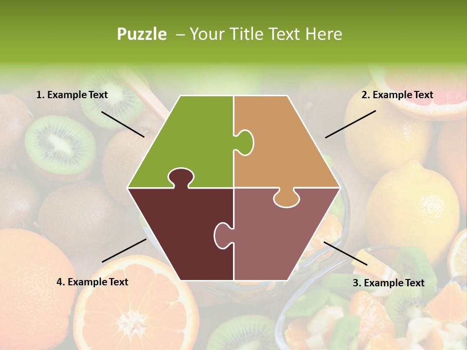 Lightweight Variation Tropical Fruit PowerPoint Template