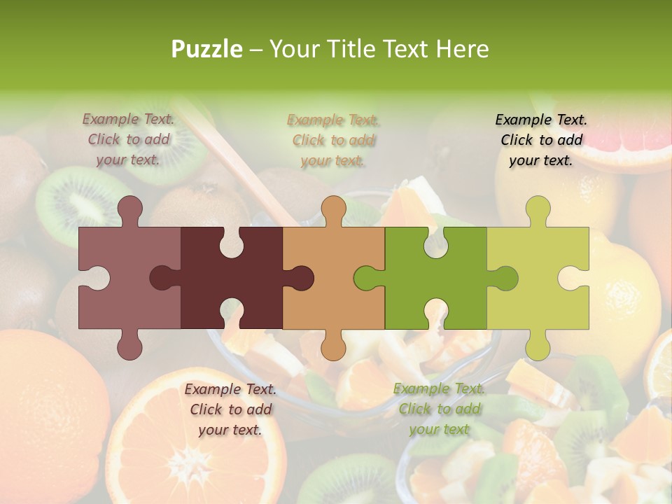 Lightweight Variation Tropical Fruit PowerPoint Template