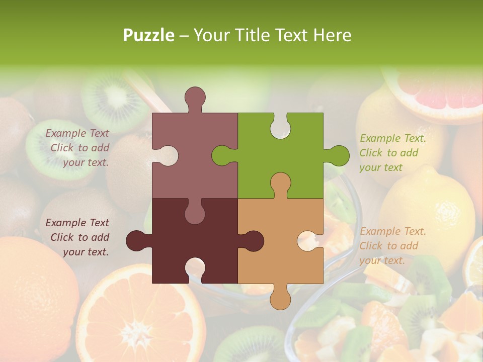 Lightweight Variation Tropical Fruit PowerPoint Template