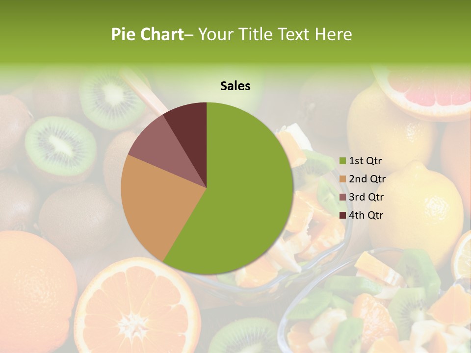 Lightweight Variation Tropical Fruit PowerPoint Template
