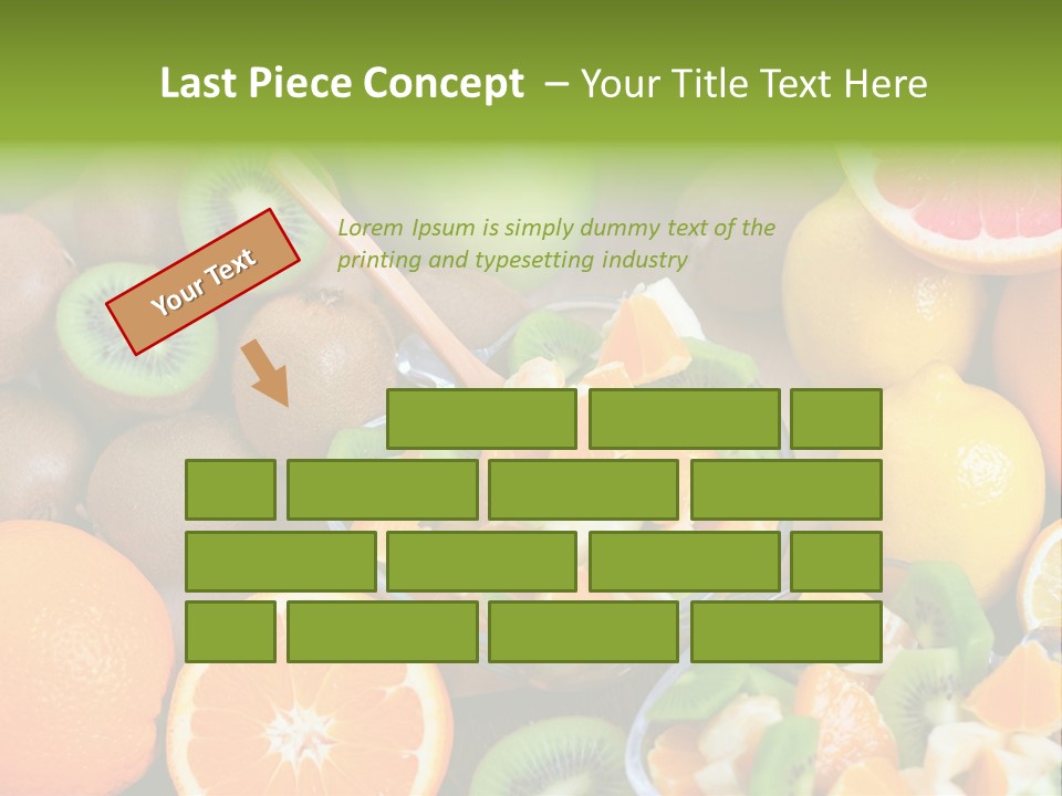 Lightweight Variation Tropical Fruit PowerPoint Template