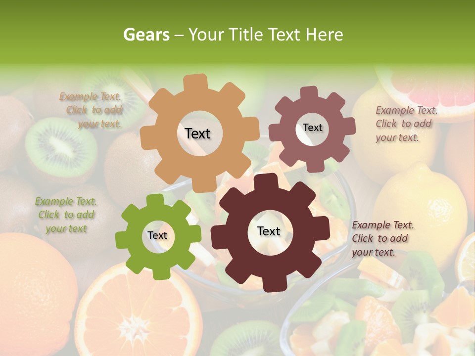 Lightweight Variation Tropical Fruit PowerPoint Template