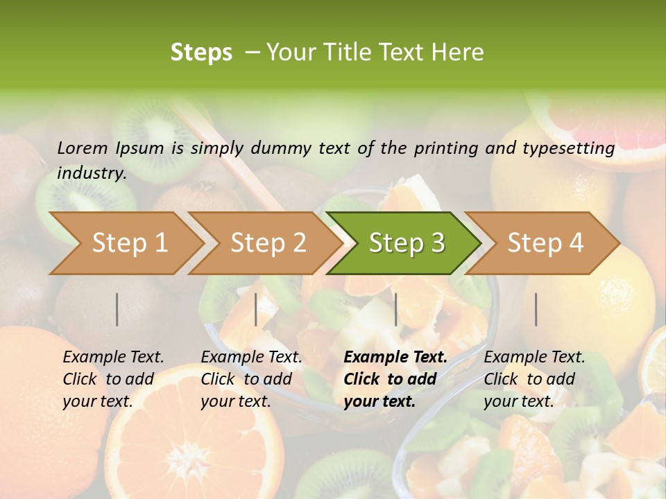 Lightweight Variation Tropical Fruit PowerPoint Template