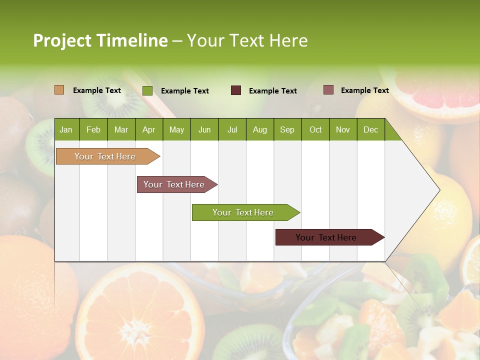 Lightweight Variation Tropical Fruit PowerPoint Template