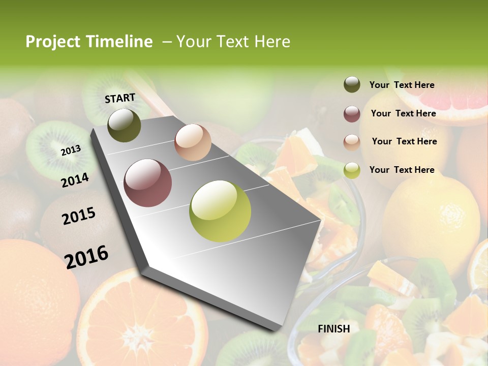 Lightweight Variation Tropical Fruit PowerPoint Template