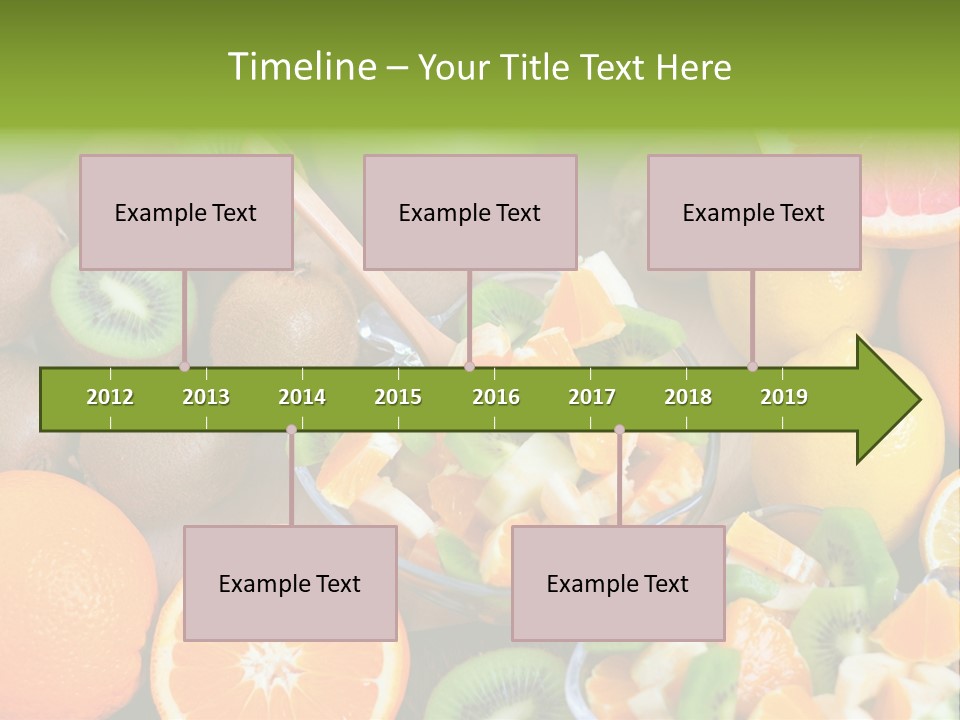 Lightweight Variation Tropical Fruit PowerPoint Template