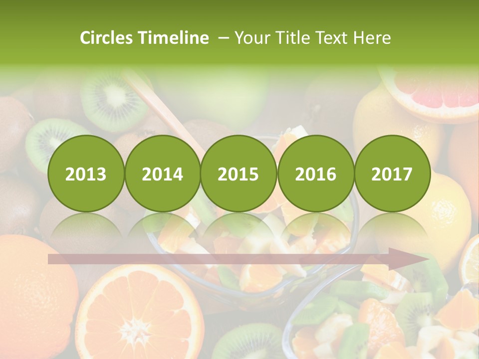 Lightweight Variation Tropical Fruit PowerPoint Template