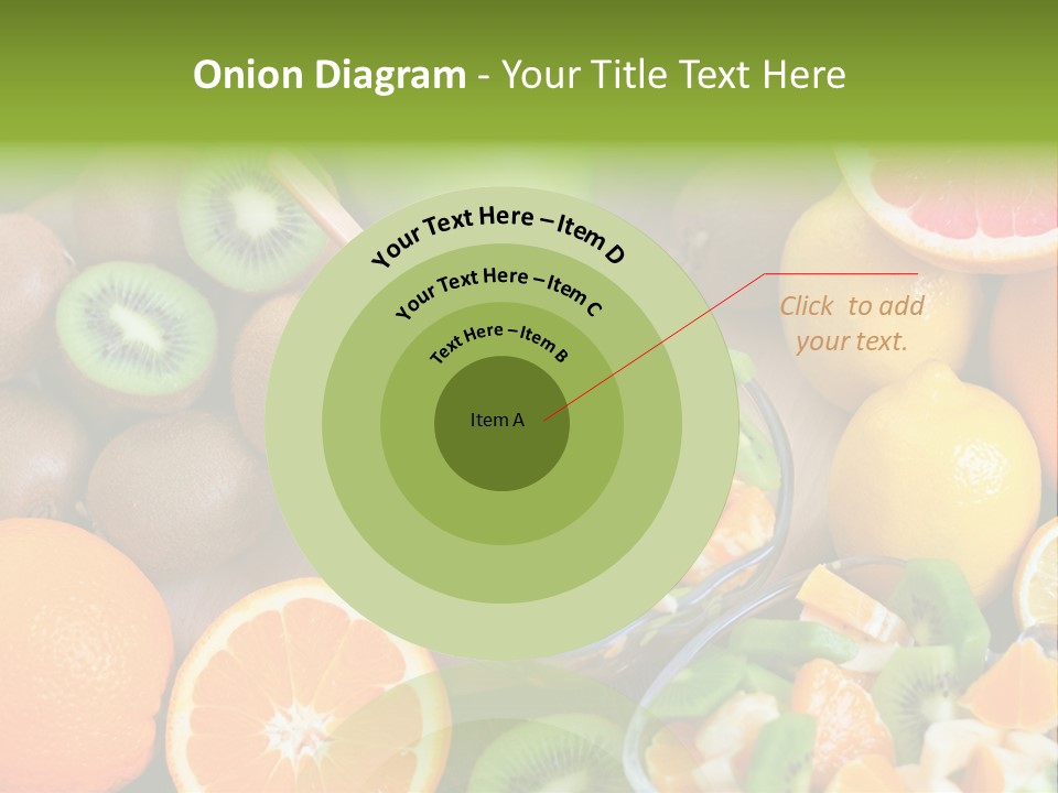Lightweight Variation Tropical Fruit PowerPoint Template