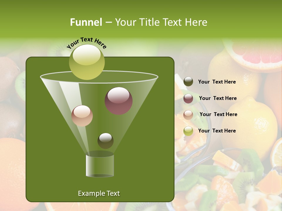 Lightweight Variation Tropical Fruit PowerPoint Template