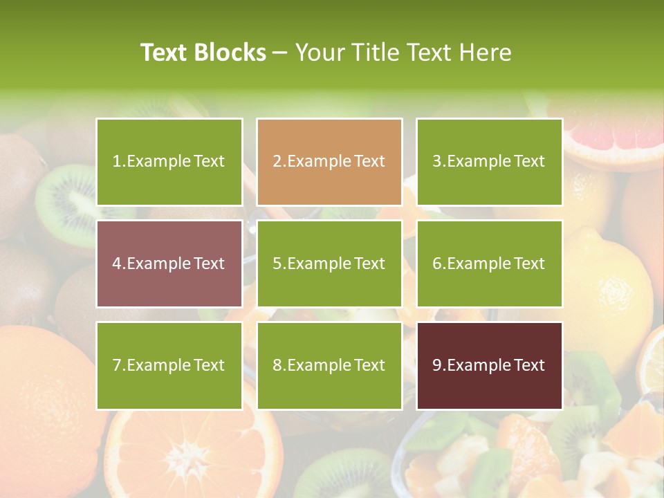 Lightweight Variation Tropical Fruit PowerPoint Template