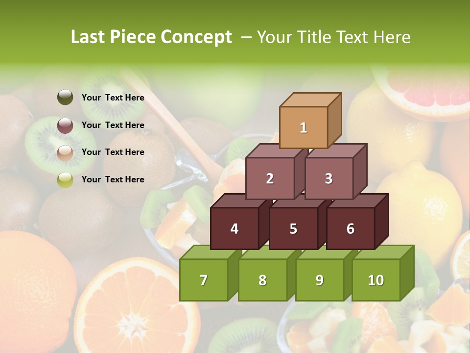 Lightweight Variation Tropical Fruit PowerPoint Template