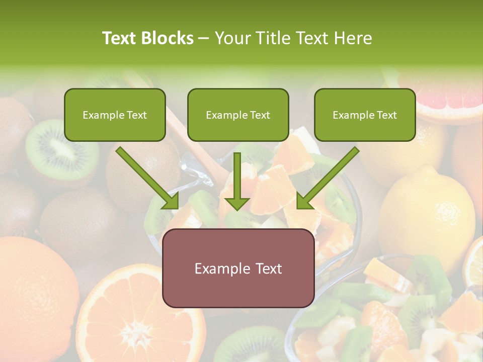 Lightweight Variation Tropical Fruit PowerPoint Template