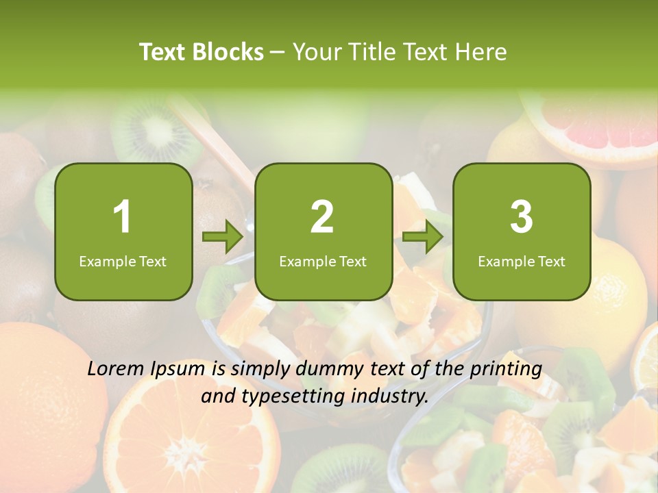 Lightweight Variation Tropical Fruit PowerPoint Template