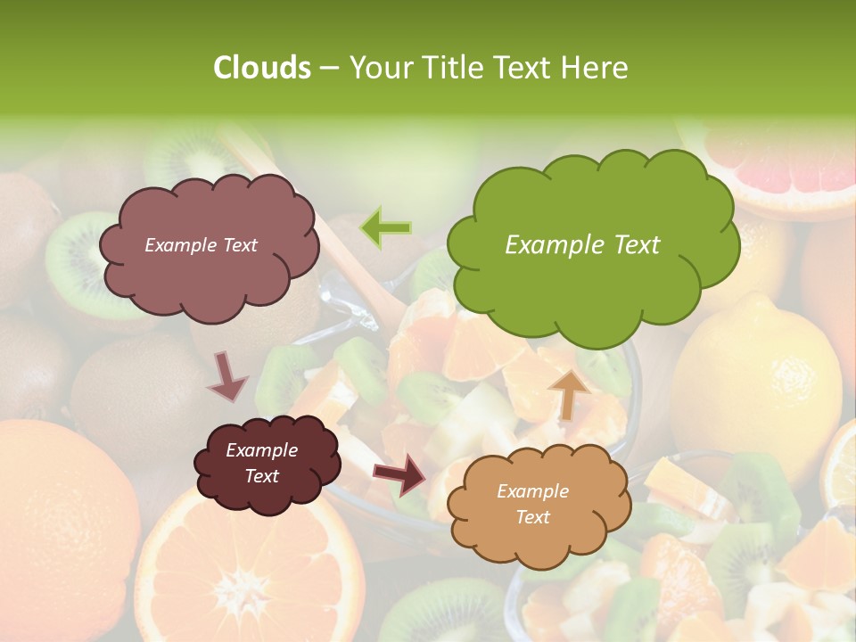 Lightweight Variation Tropical Fruit PowerPoint Template