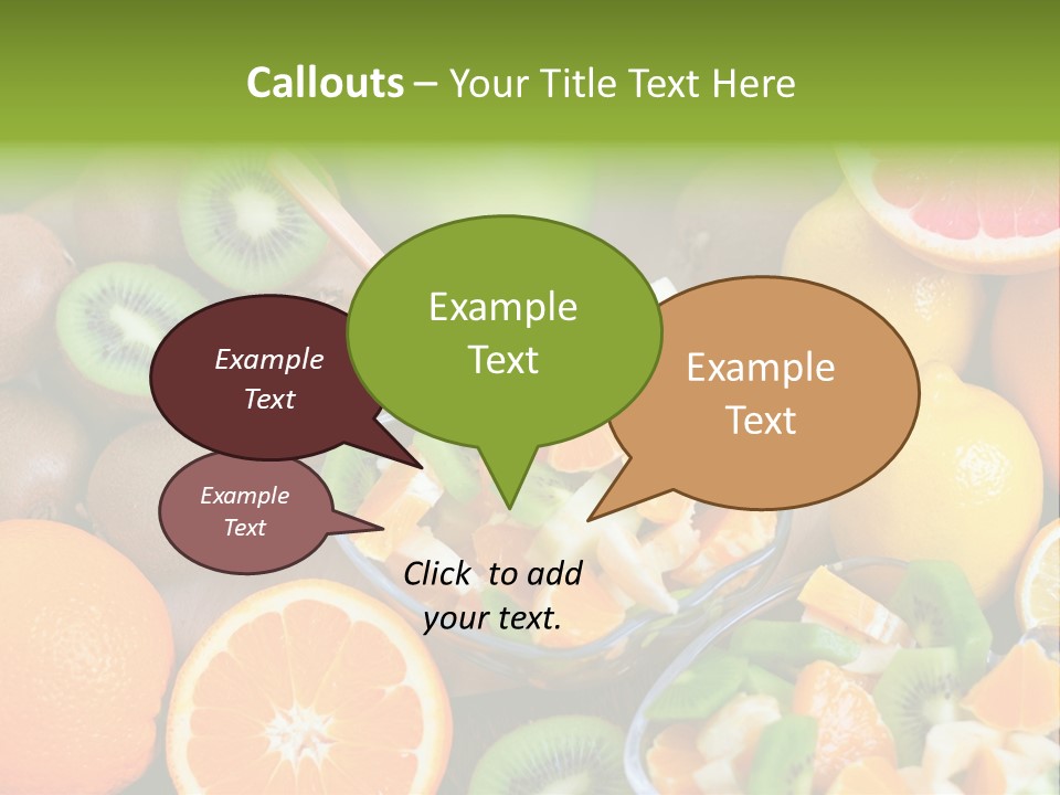 Lightweight Variation Tropical Fruit PowerPoint Template