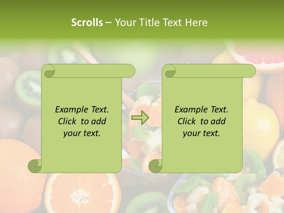 Lightweight Variation Tropical Fruit PowerPoint Template