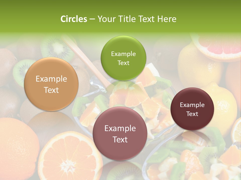 Lightweight Variation Tropical Fruit PowerPoint Template