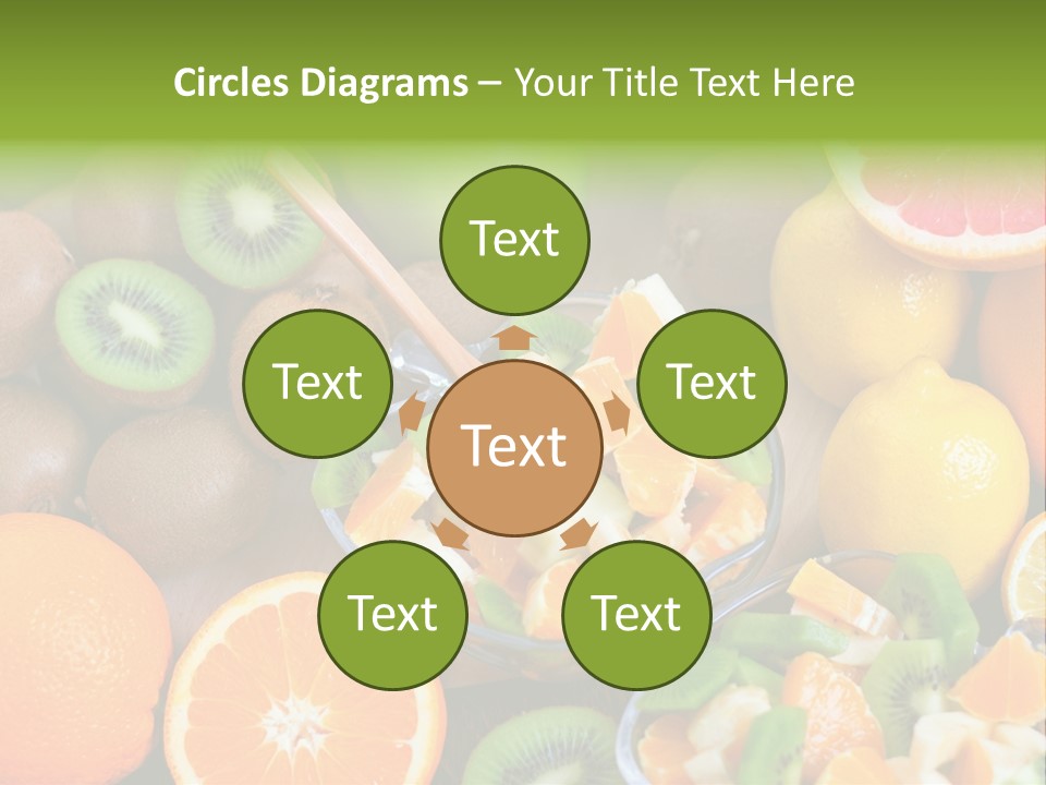 Lightweight Variation Tropical Fruit PowerPoint Template