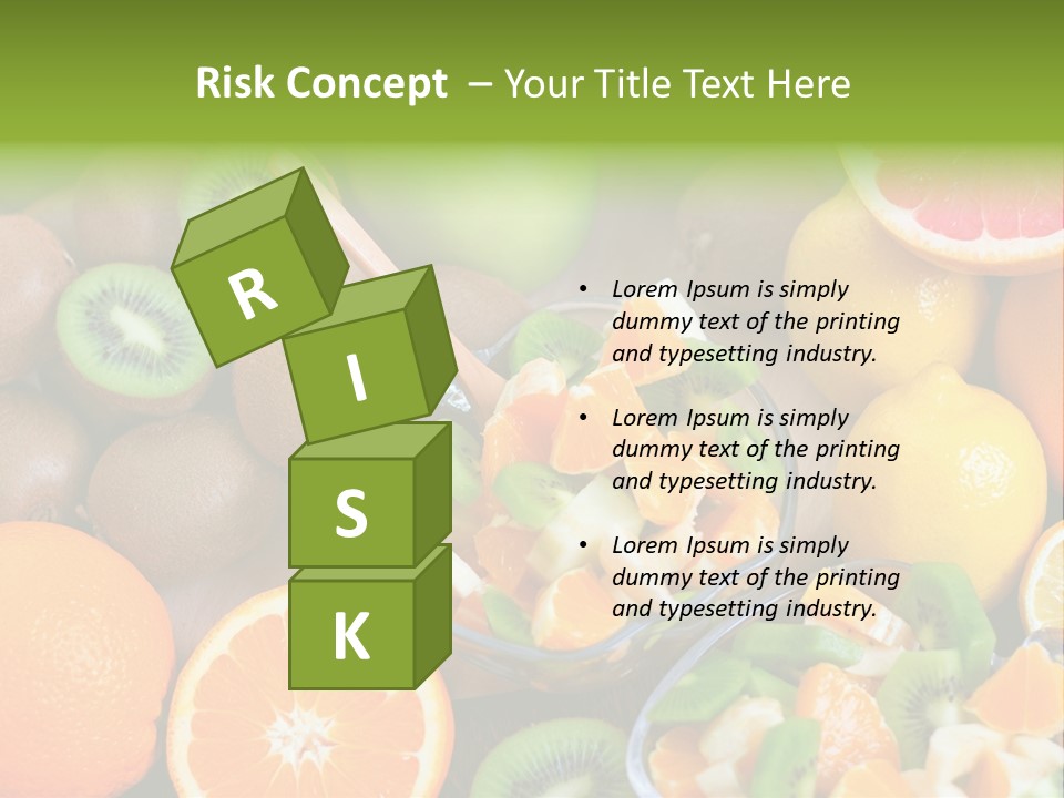 Lightweight Variation Tropical Fruit PowerPoint Template