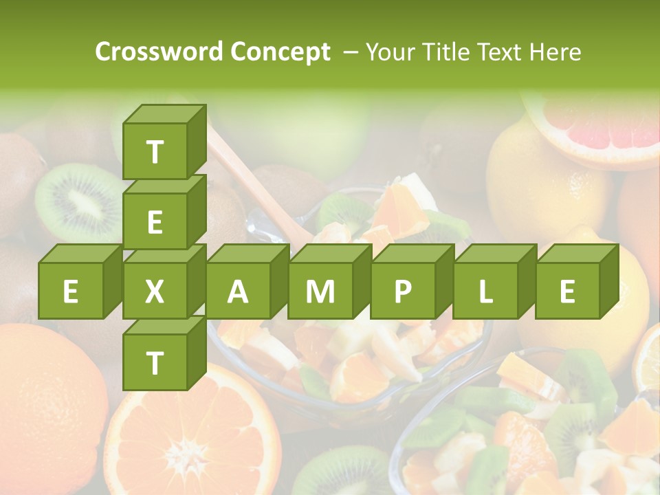 Lightweight Variation Tropical Fruit PowerPoint Template