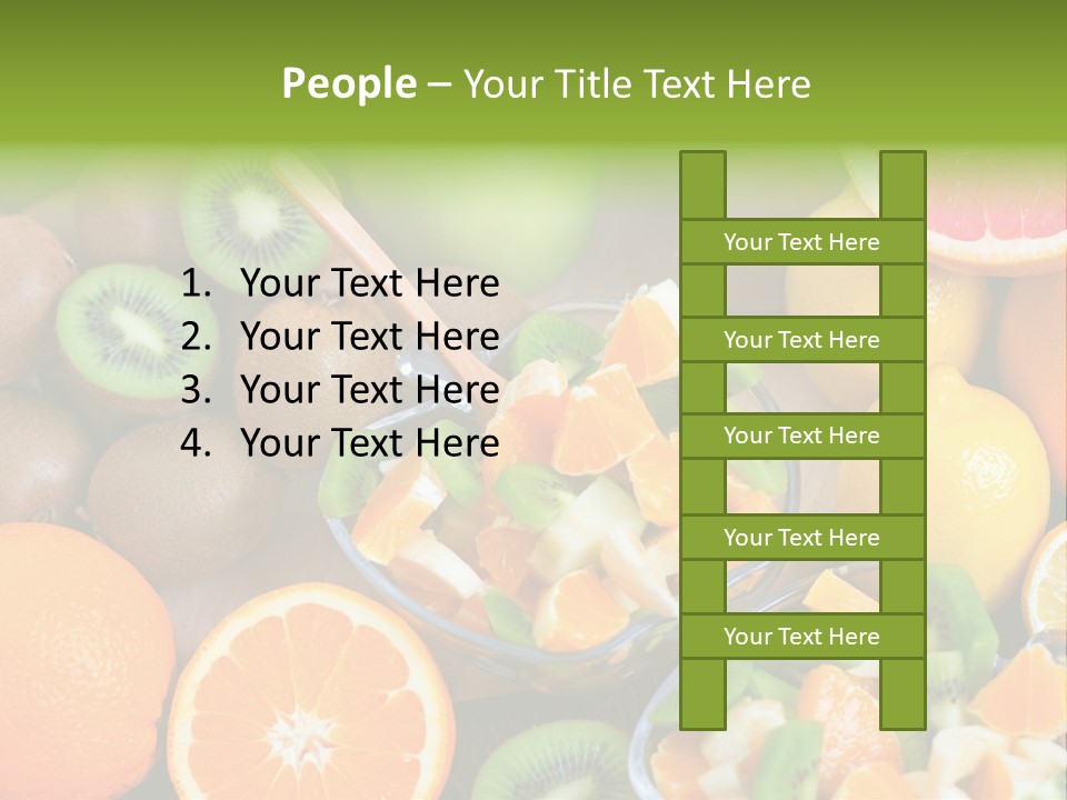 Lightweight Variation Tropical Fruit PowerPoint Template