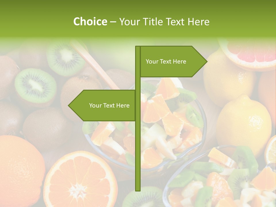 Lightweight Variation Tropical Fruit PowerPoint Template